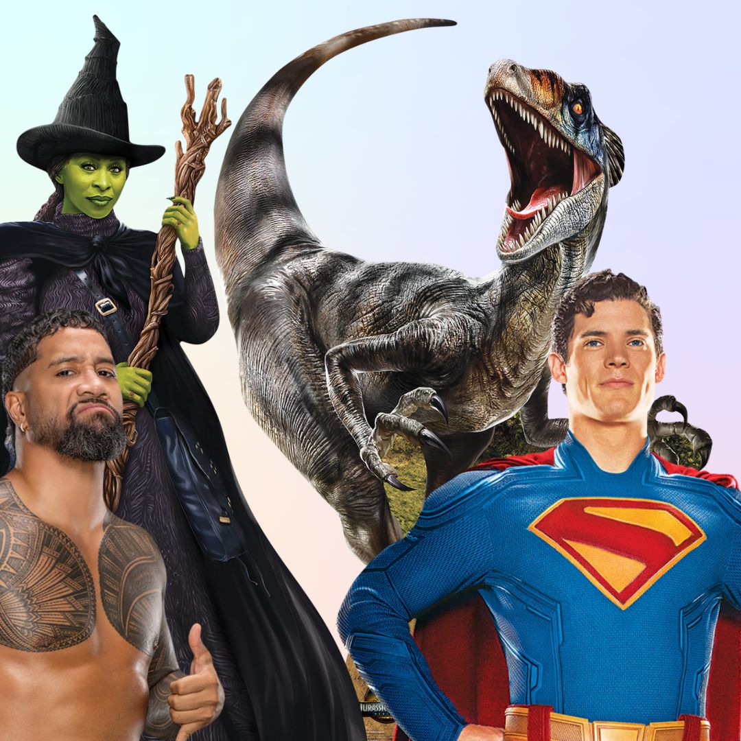 collection of popular character cutouts