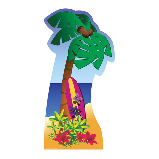 SC043 Palm Tree Cardboard Cut Out Height 190cm