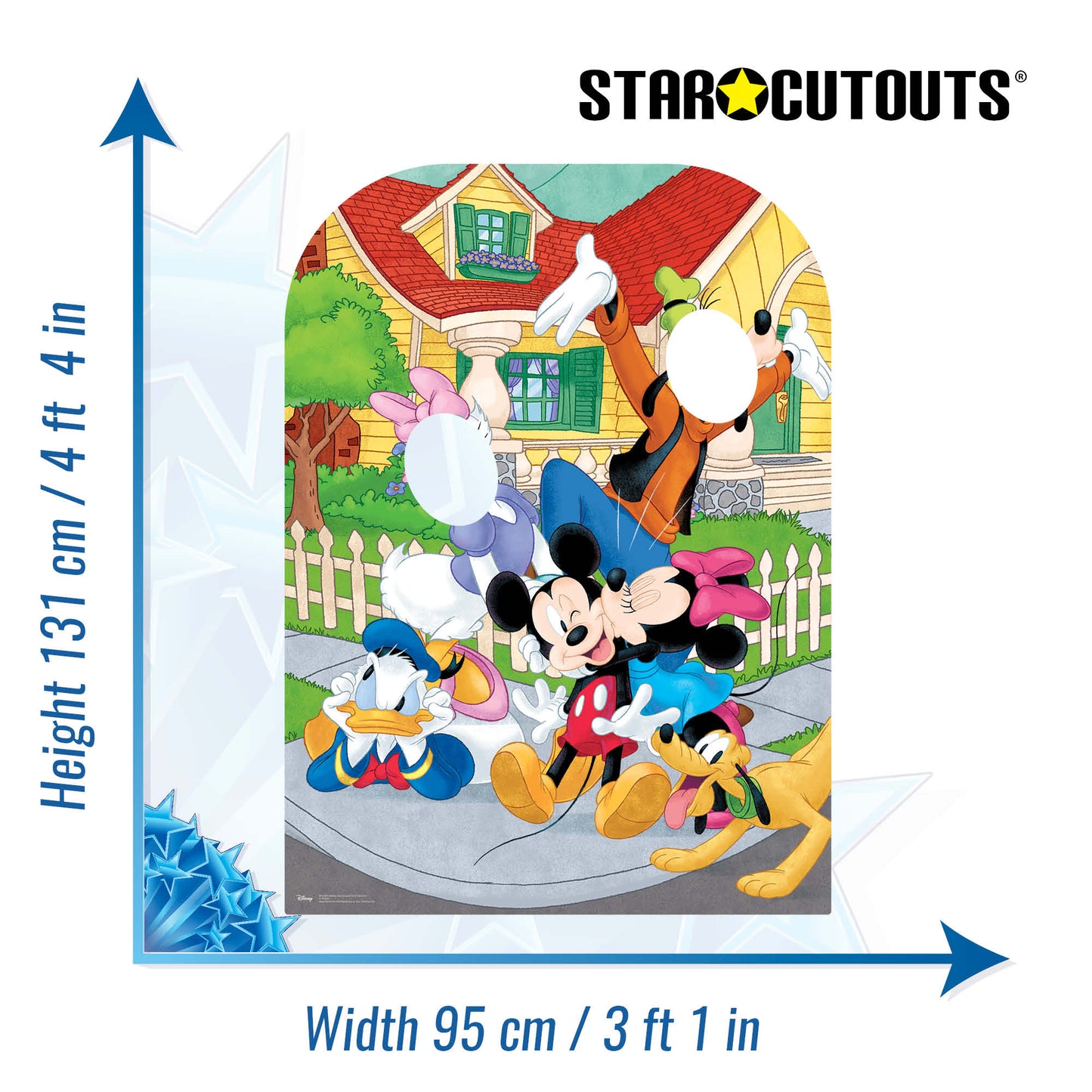 Mickey Mouse and Friends Stand-In Cardboard Cut Out Height 131cm