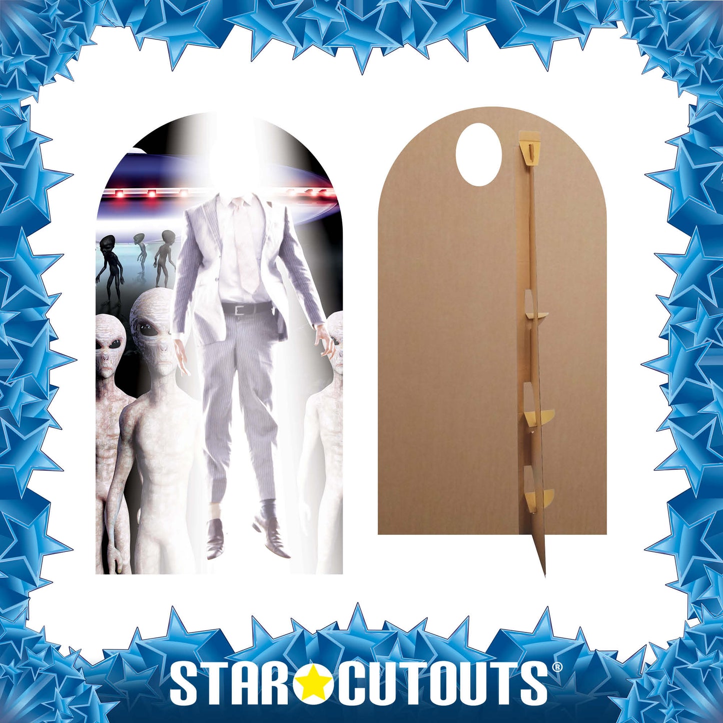 Tall Alien Abduction Lifesize Stand In Cutout