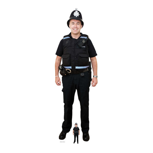 SC1098 Policeman (Bobby Hat) Cardboard Cut Out Height 190cm - mycardboardcutout