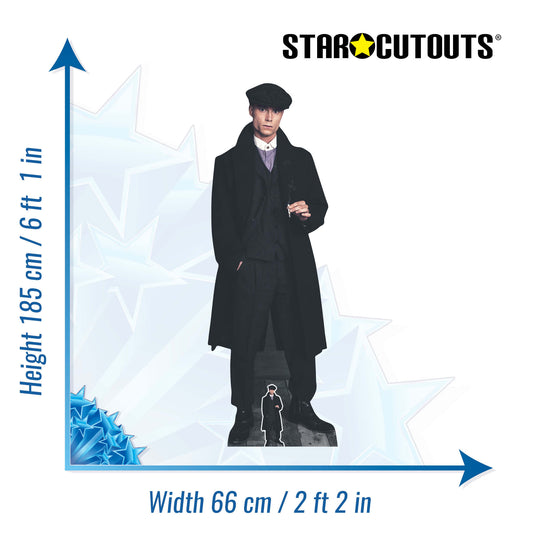 SC1175 1920's Style Peaky Blinders Gangster Smoking Cardboard Cut Out Height 185cm - mycardboardcutout