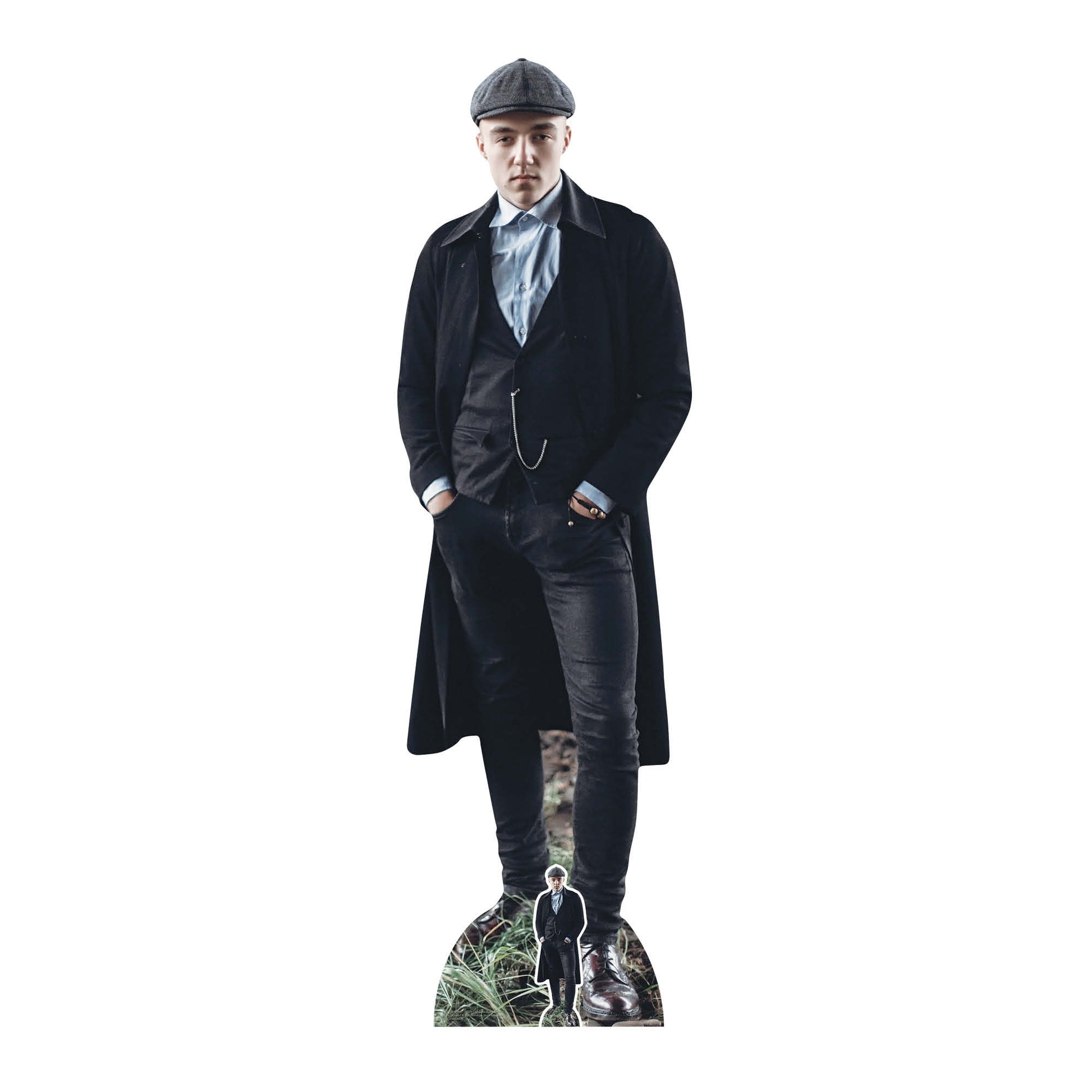 SC1190 British 1920S Gangster Peaky Blinders Watch Chain Cardboard Cut Out Height 179cm - mycardboardcutout