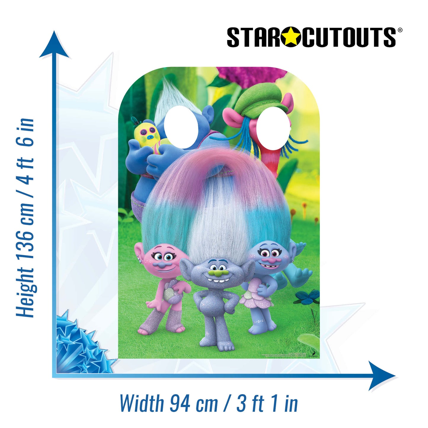 Trolls Stand-In (Can't Stop the Feeling Right) Cardboard Cutout