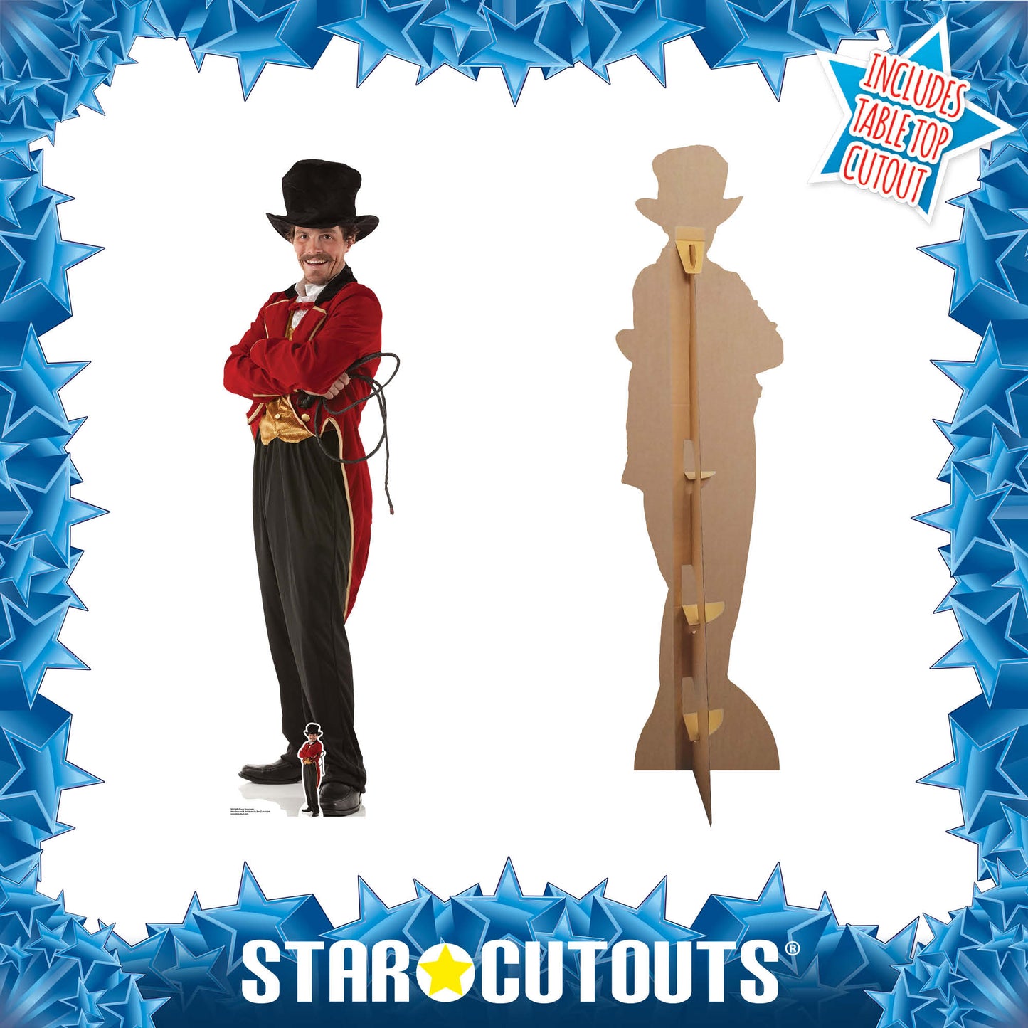 SC1269 Circus Ring Master Cardboard Cut Out Height 193cm - mycardboardcutout