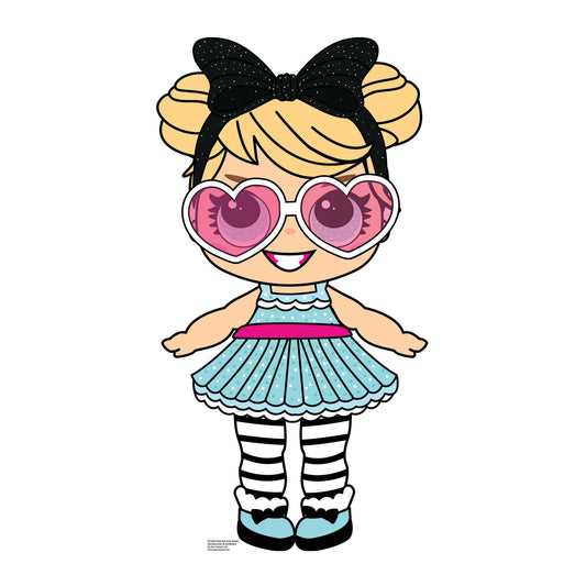 SC1435 Party Doll with Large Eyes and Shades Cardboard Cut Out Height 86cm - mycardboardcutout