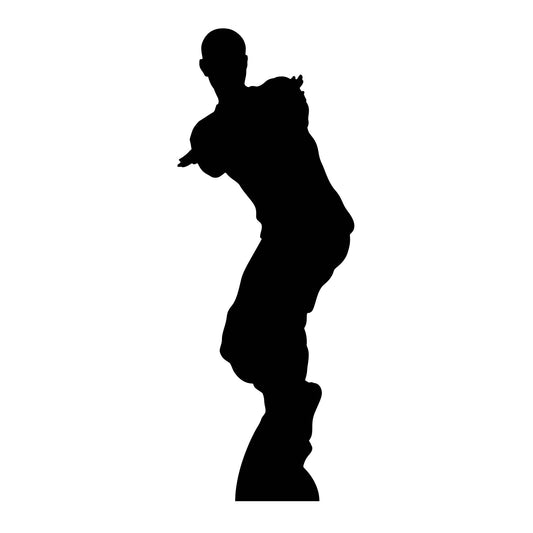 SC1437 Dancing Gamer Silhouette (Double) Cardboard Cut Out Height 172cm - mycardboardcutout