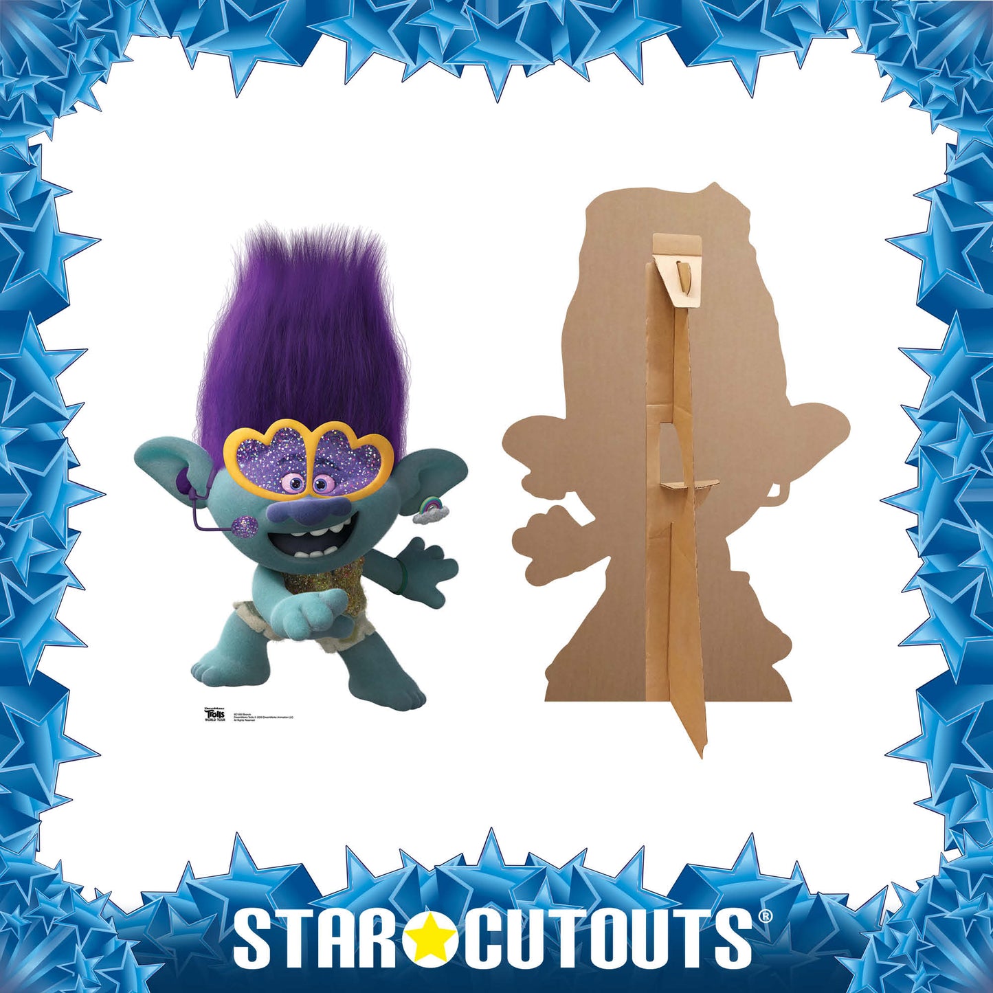 MINI Branch Glasses Trolls World Tour Cardboard Cutout