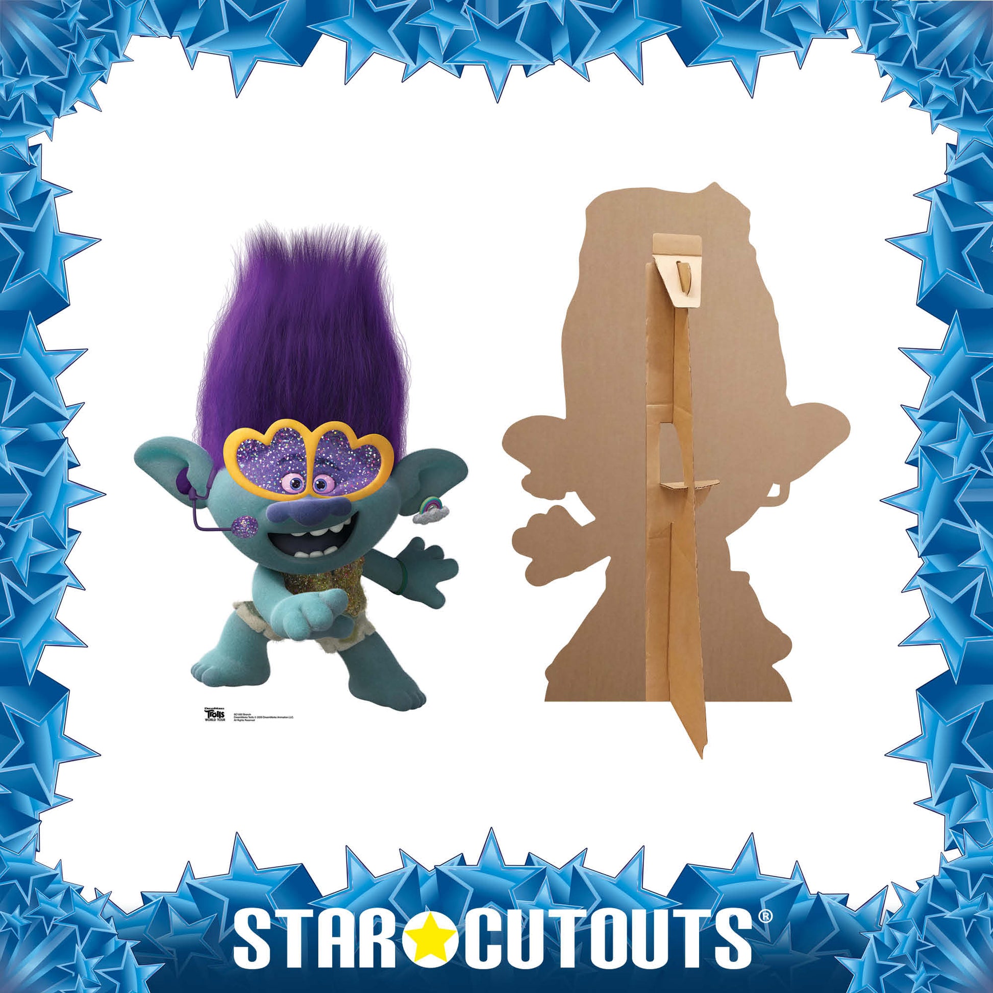 MINI Branch Glasses Trolls World Tour Cardboard Cutout - mycardboardcutout