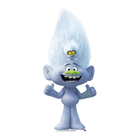 MINI Diamond Guy with Tiny Trolls World Tour Cardboard Cutout