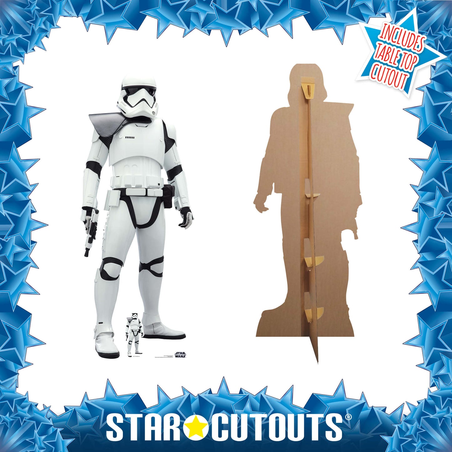 Star Wars First Order Stormtrooper The Rise of Skywalker  Shoulder Flash Cardboard Cut Out Height 182cm