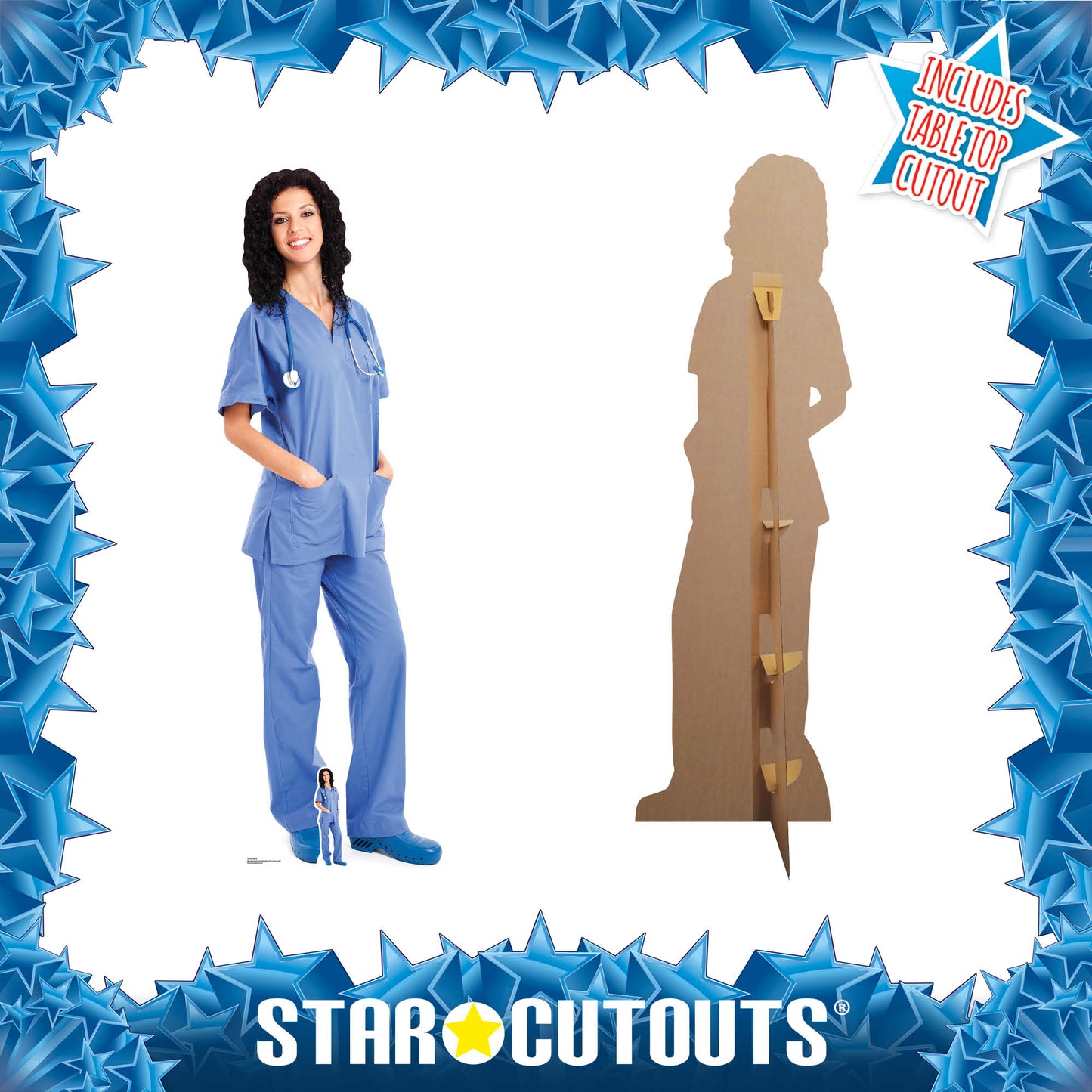 SC1583 Nurse Cardboard Cut Out Height 176cm - mycardboardcutout
