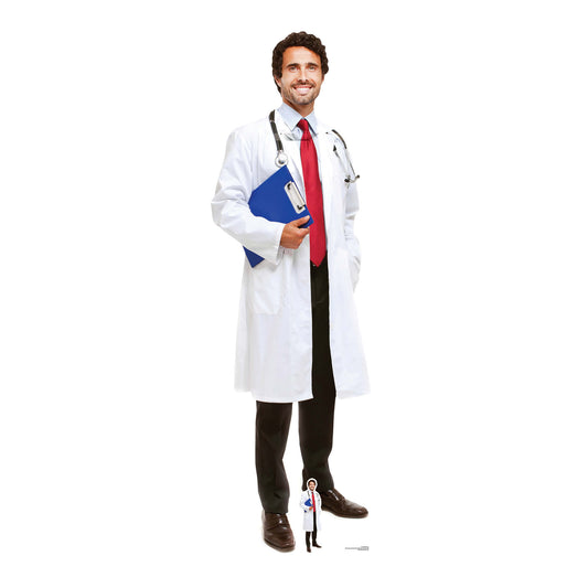 SC1584  Doctor  Cardboard Cut Out Height 186cm - mycardboardcutout