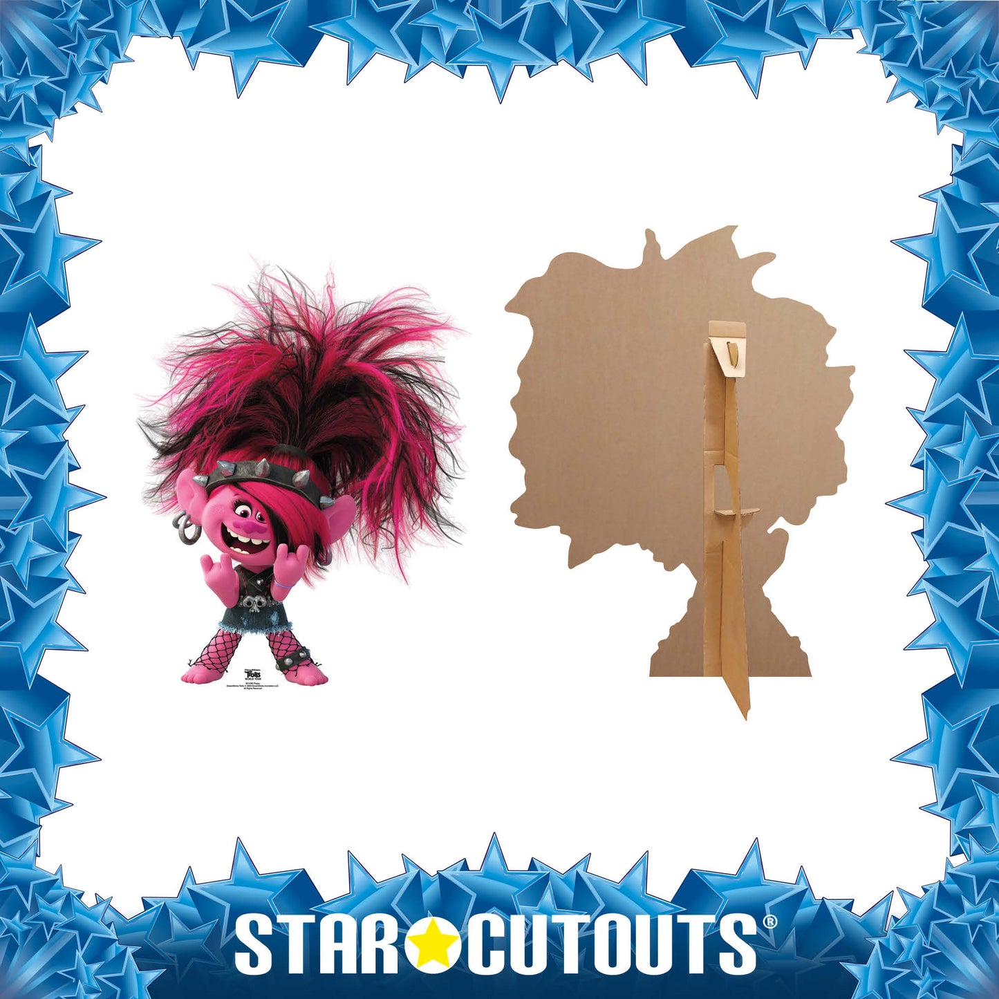 Poppy Punk Trolls World Tour Cardboard Cutout - mycardboardcutout