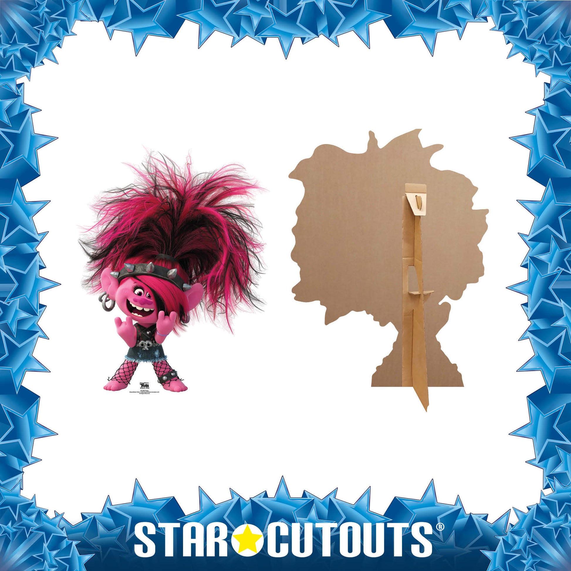 Poppy Punk Trolls World Tour Cardboard Cutout - mycardboardcutout