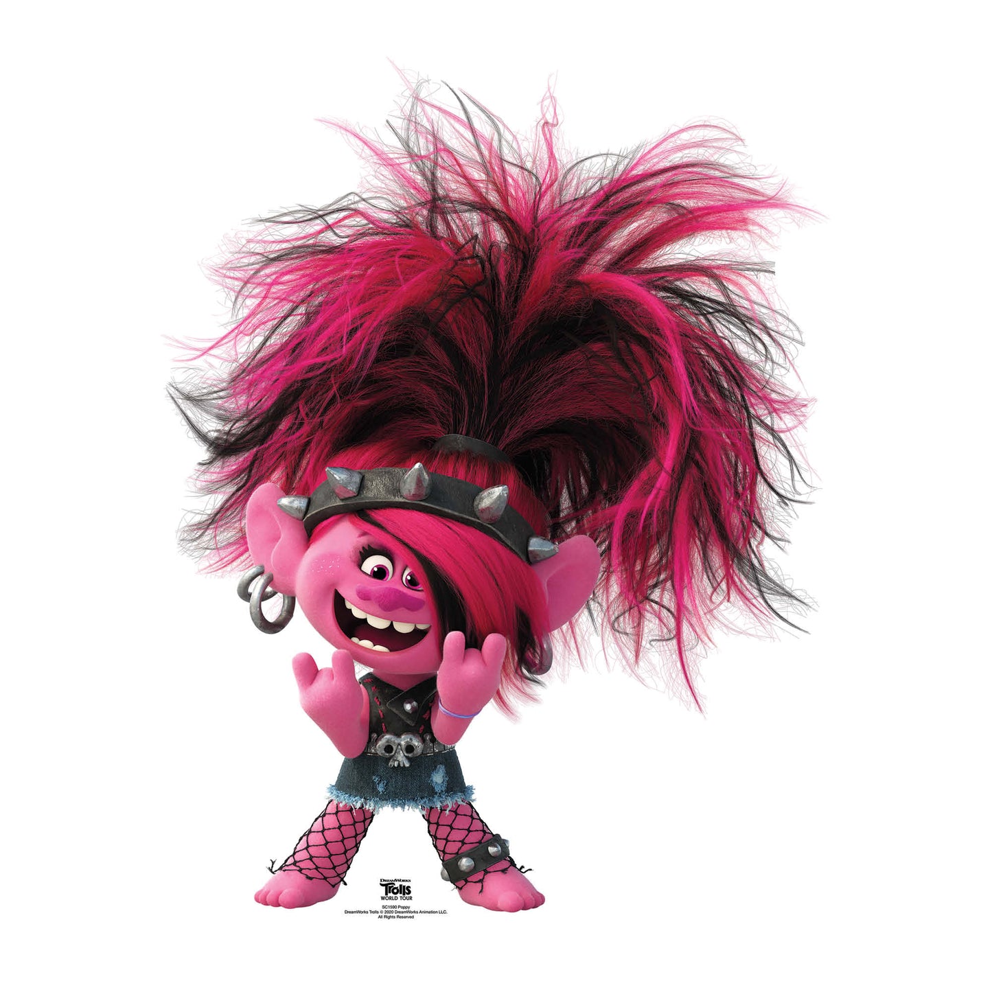 Poppy Punk Trolls World Tour Cardboard Cutout - mycardboardcutout
