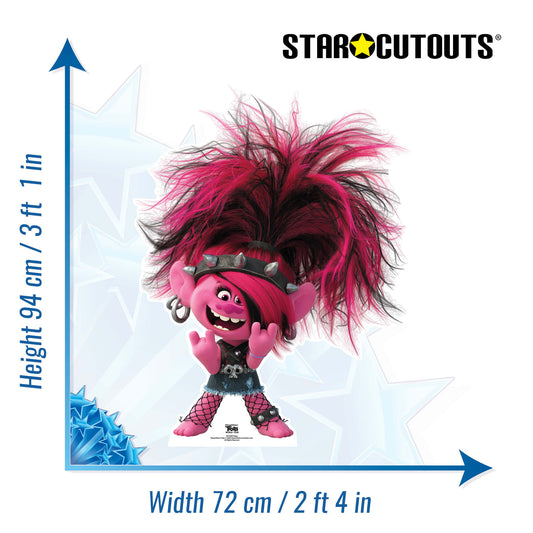 Poppy Punk Trolls World Tour Cardboard Cutout - mycardboardcutout