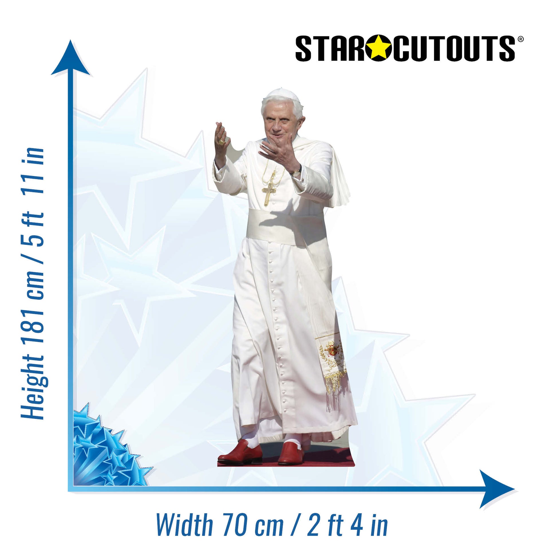 The Pope Cardboard Cut Out Height 181cm - mycardboardcutout