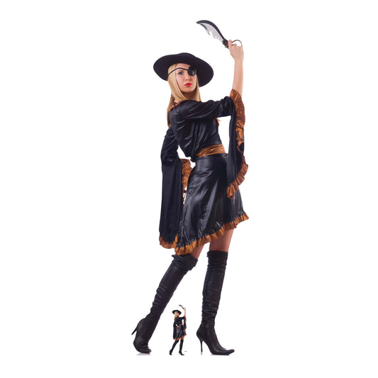 SC2043 Pirate Woman with Sword Cardboard Cut Out Height 192cm - mycardboardcutout