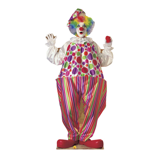 SC211 Clown Cardboard Cut Out Height 182cm - mycardboardcutout