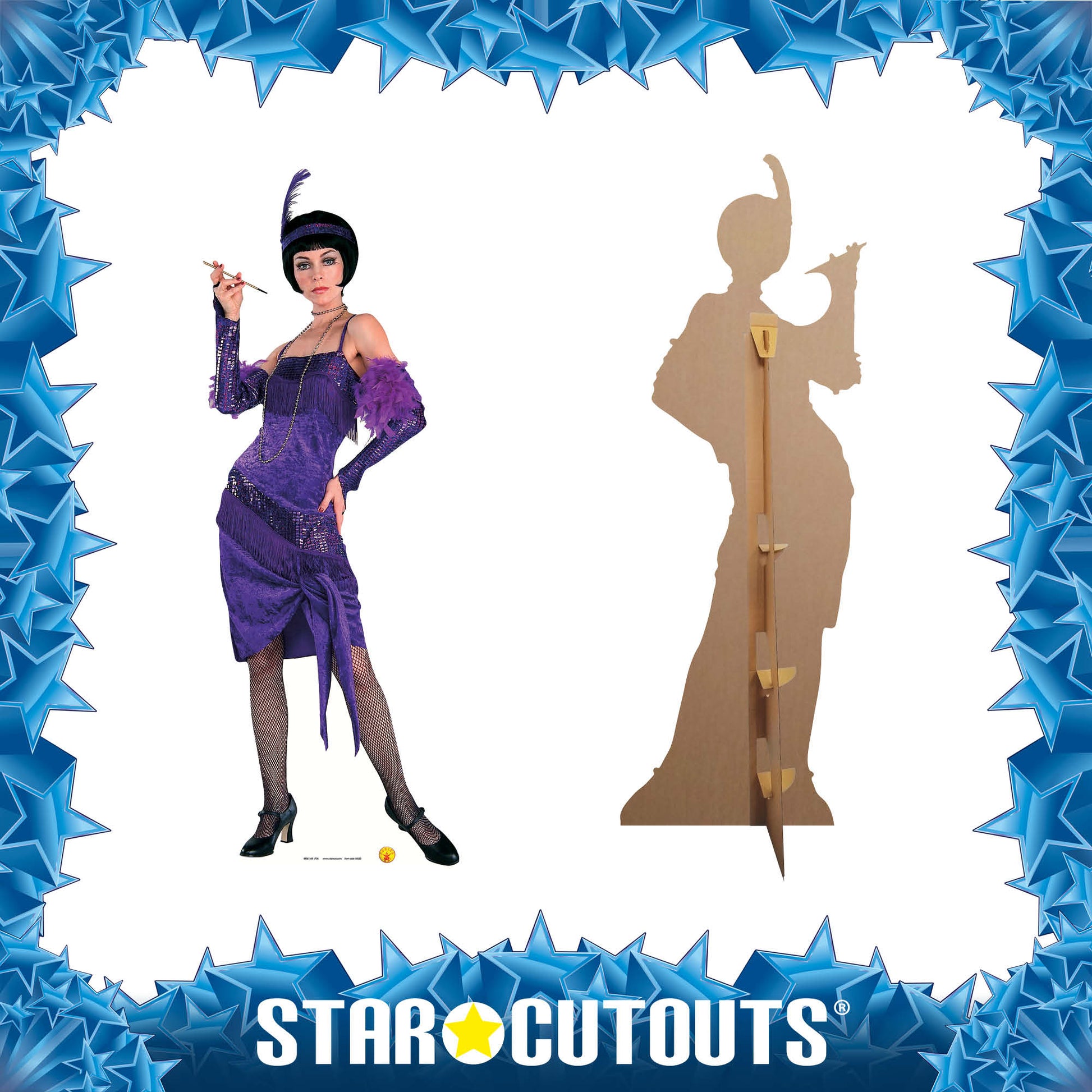 SC213 Fabulous Flapper Cardboard Cut Out Height 177cm - mycardboardcutout