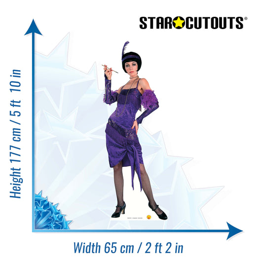 SC213 Fabulous Flapper Cardboard Cut Out Height 177cm - mycardboardcutout