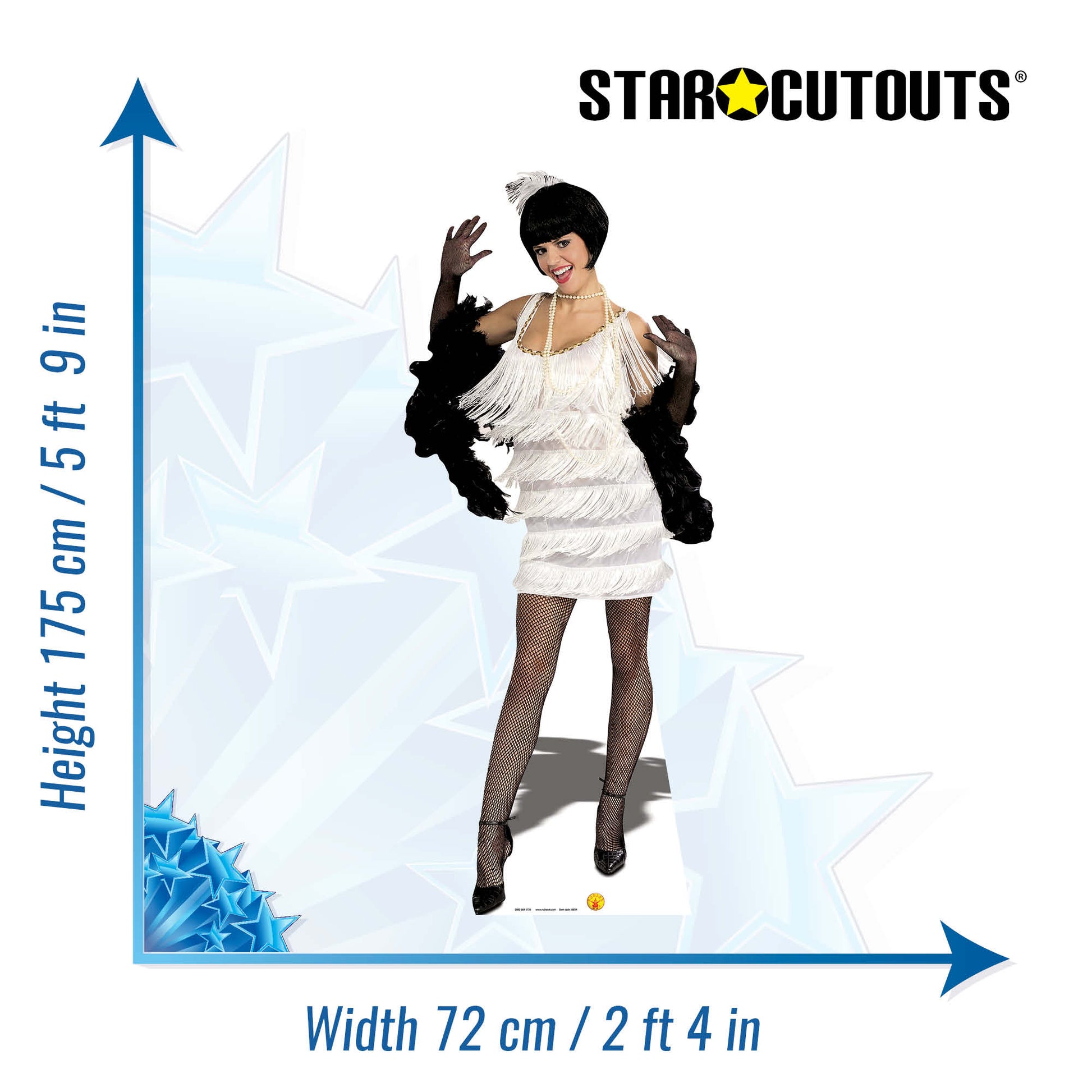 SC214 Broadway Babe Cardboard Cut Out Height 175cm - mycardboardcutout