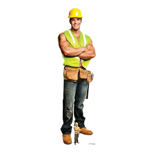 SC2157 Construction Chippendale Cardboard Cut Out Height 181cm - mycardboardcutout