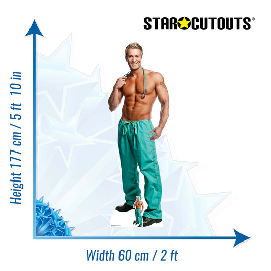 SC2160 Doctor Billy Jeffrey Chippendale Cardboard Cut Out Height 177cm - mycardboardcutout