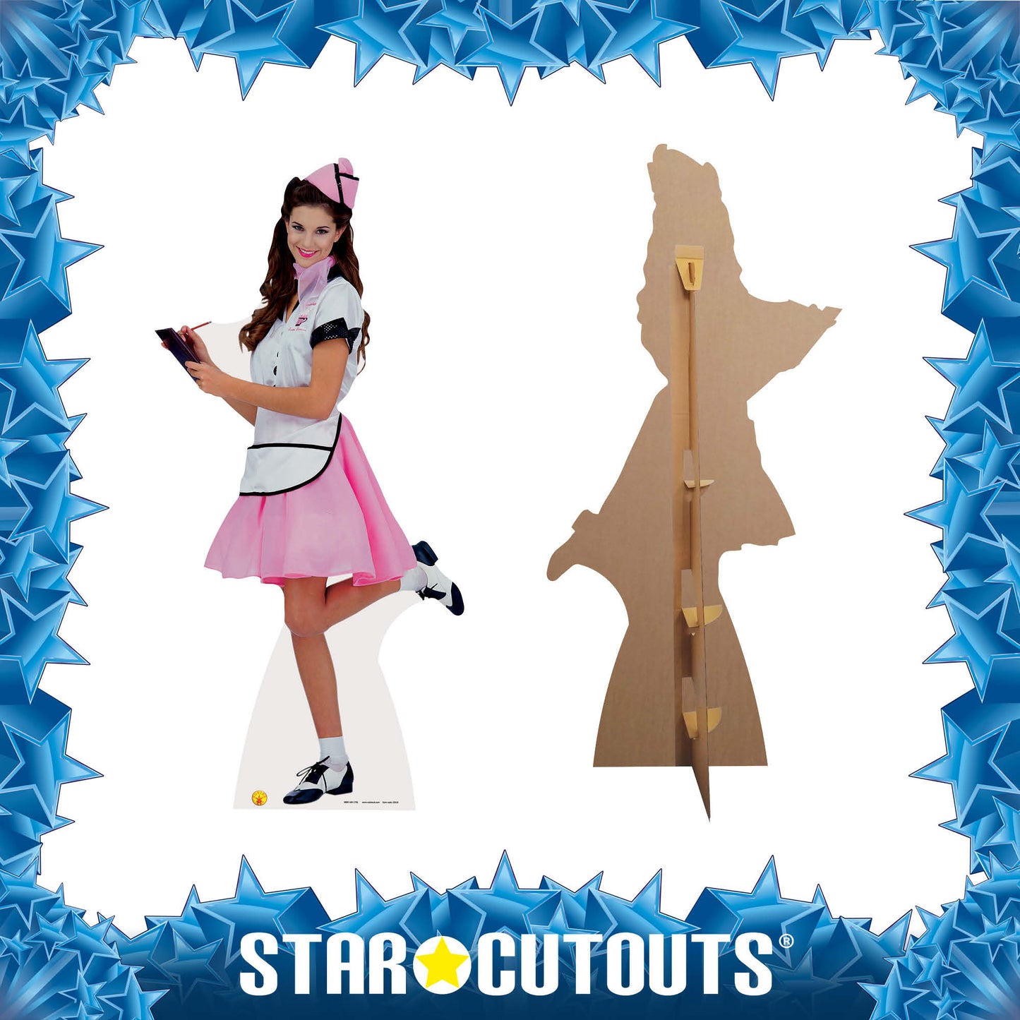 SC216 Soda Pop Girl Cardboard Cut Out Height 176cm - mycardboardcutout