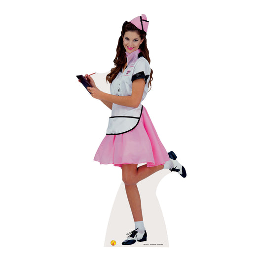 SC216 Soda Pop Girl Cardboard Cut Out Height 176cm - mycardboardcutout