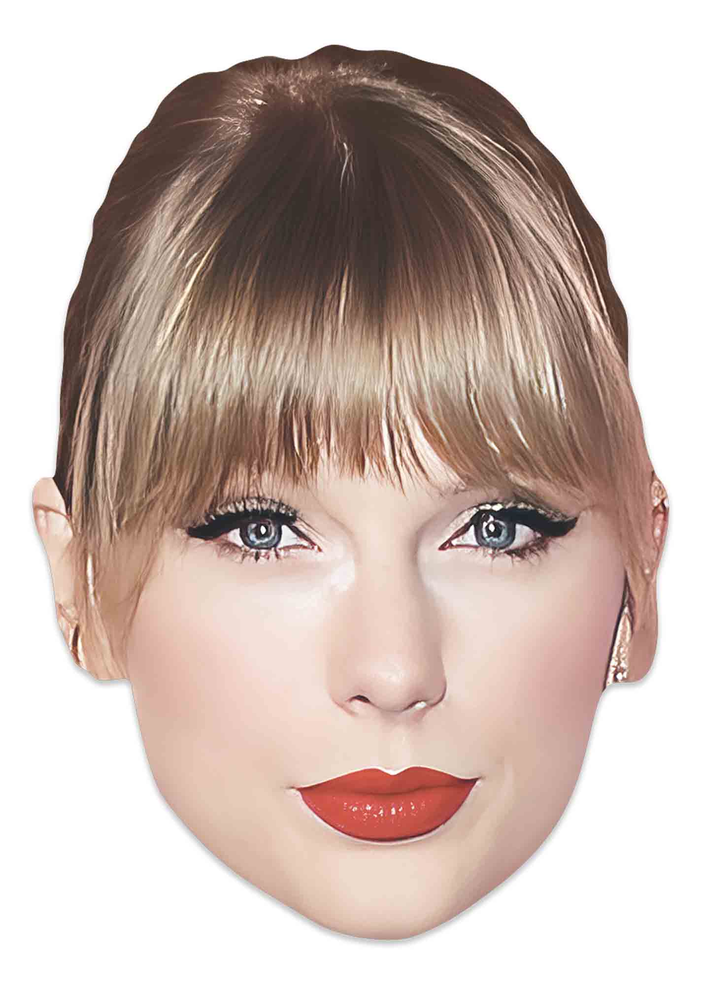 CM249 Taylor Singer Single Face Mask - mycardboardcutout