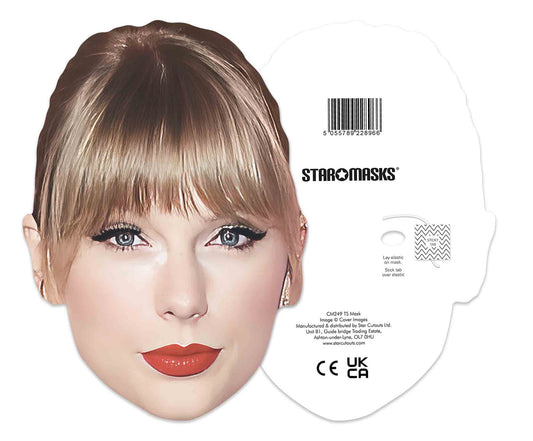 CM249 Taylor Singer Single Face Mask - mycardboardcutout