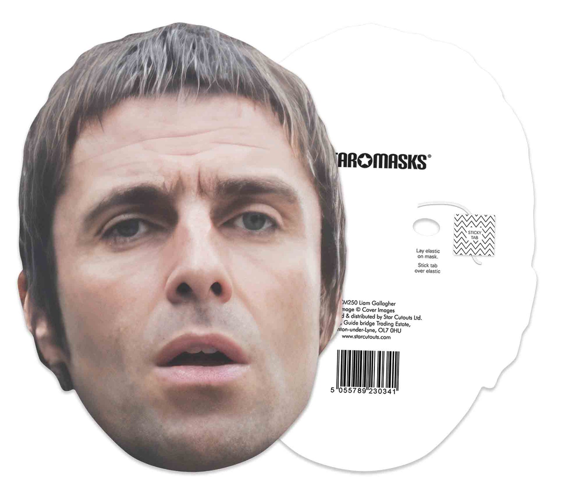 CM250 Liam Gallagher Mask Single Face Mask - mycardboardcutout