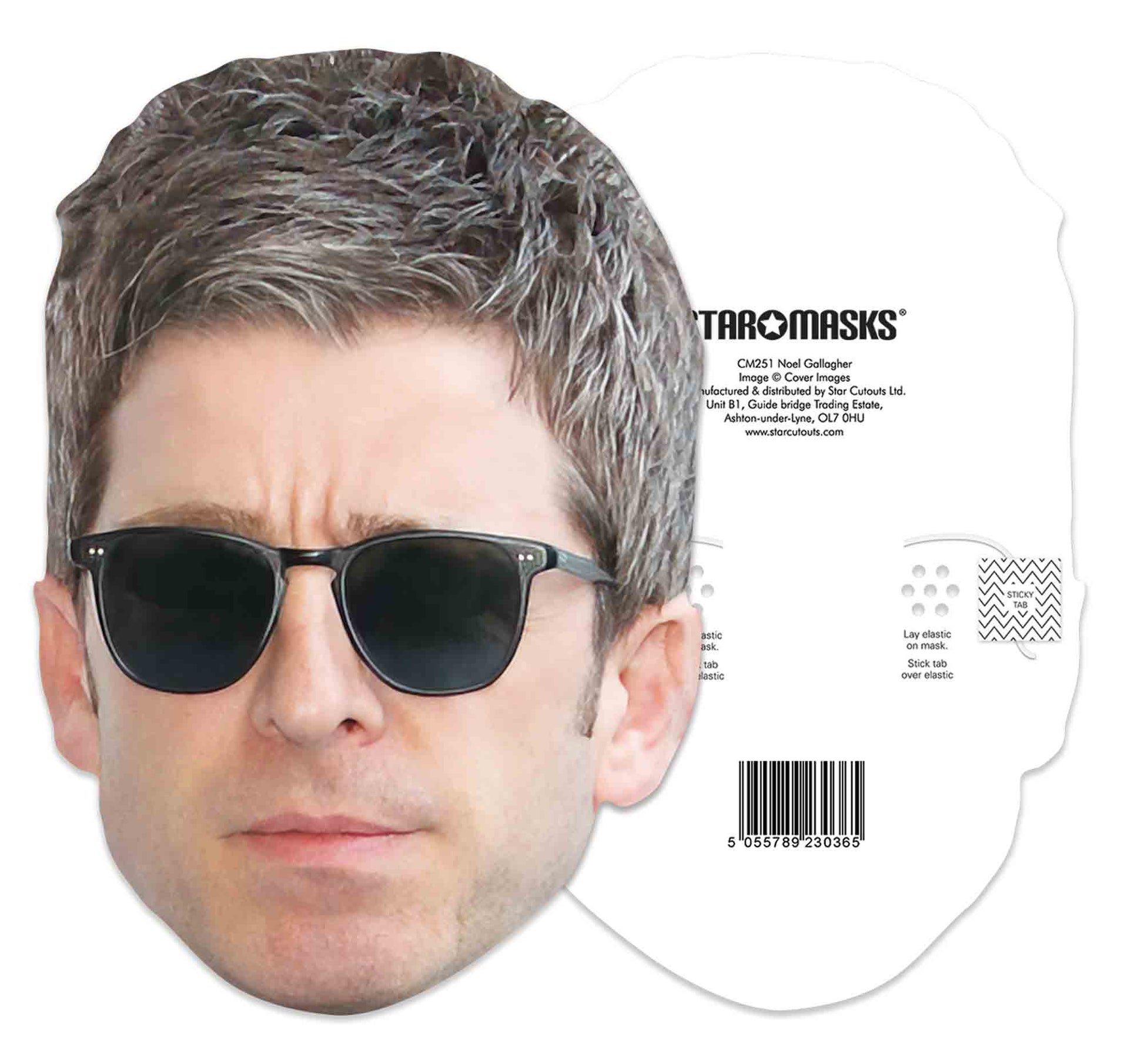 CM251 Noel Gallagher Mask Single Face Mask - mycardboardcutout