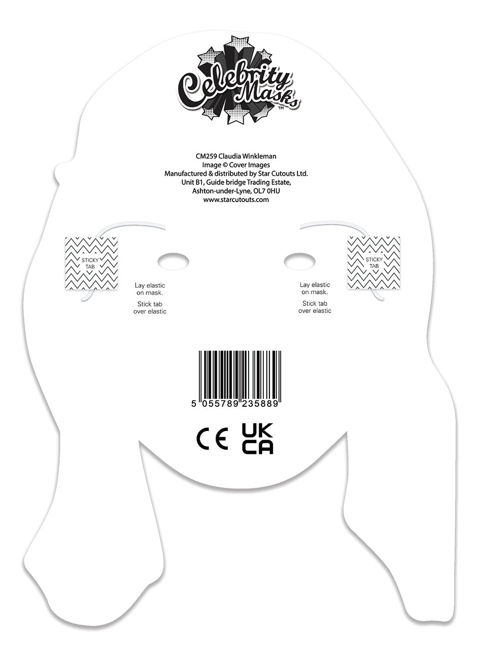 CM259 Claudia Winkleman Cardboard Single Mask