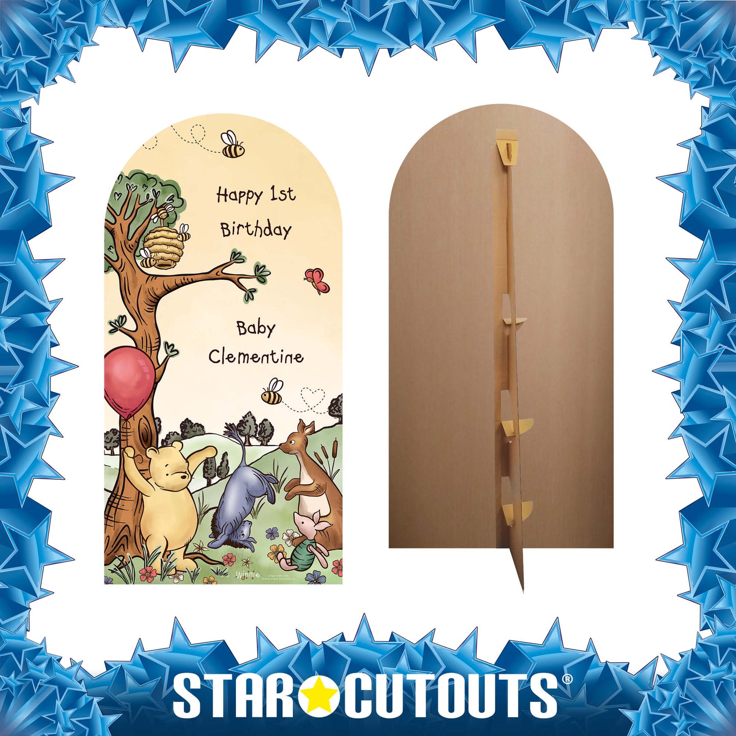 XQ024 Winnie Sailboard Pooh Bear Yellow Sky Personalise