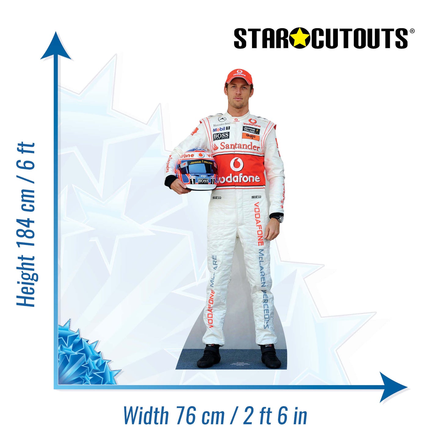 Jenson Button Cardboard Cutout