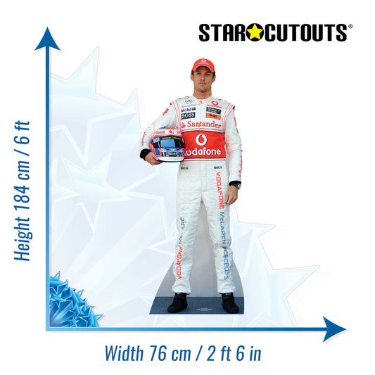 Jenson Button Cardboard Cutout - mycardboardcutout