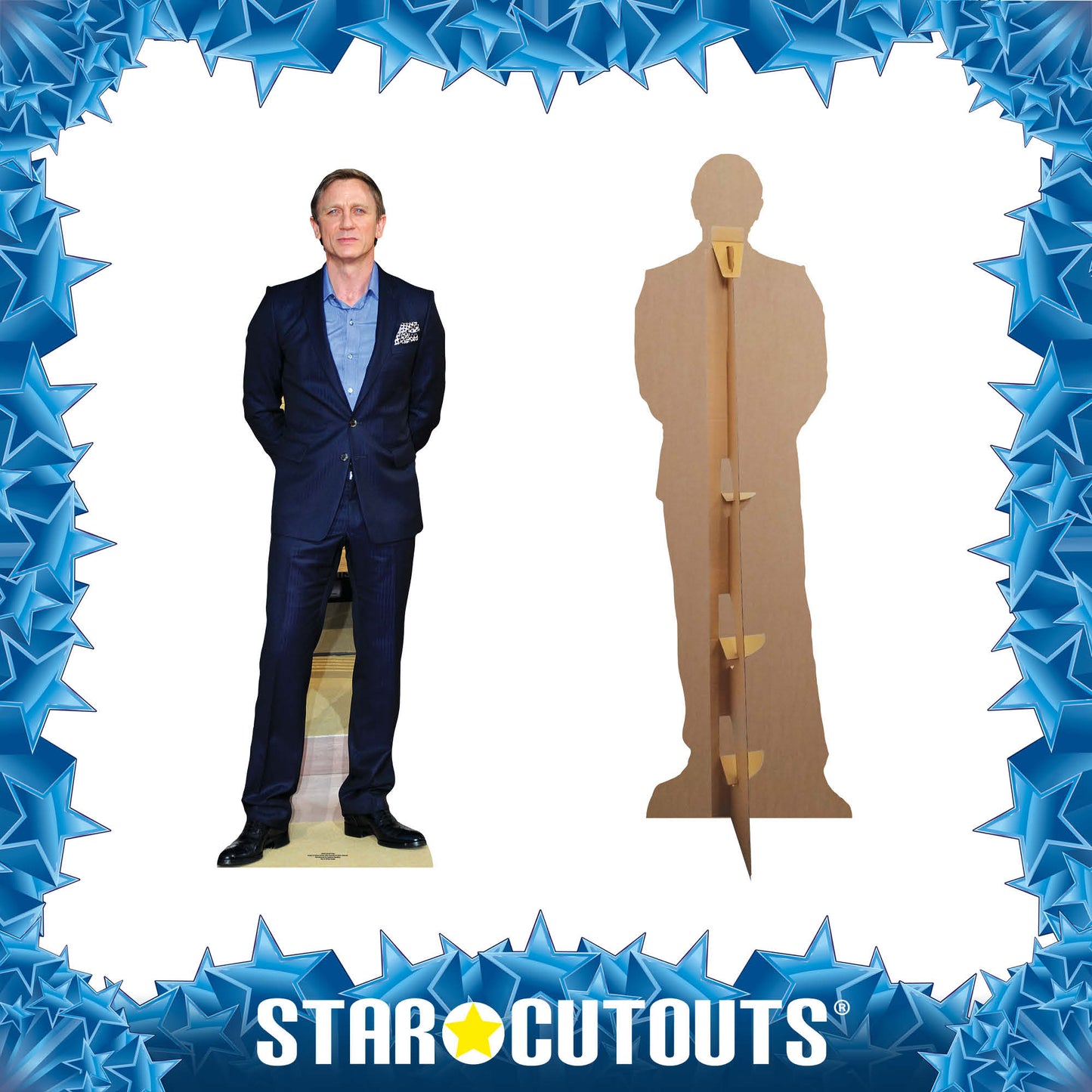 CS435 Daniel Craig Height 182cm Lifesize Cardboard Cut Out With Mini - mycardboardcutout