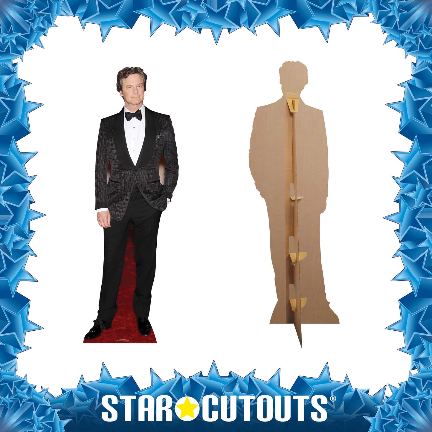 CS444 Colin Firth Height 179cm Lifesize Cardboard Cut Out With Mini - mycardboardcutout
