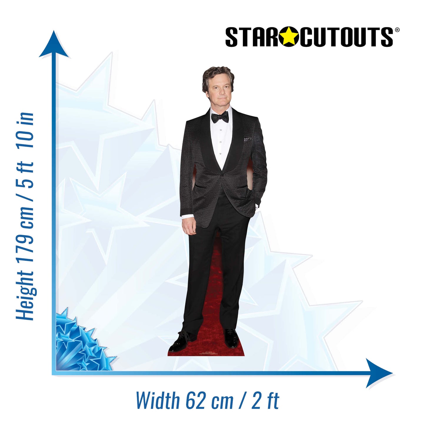 CS444 Colin Firth Height 179cm Lifesize Cardboard Cut Out With Mini - mycardboardcutout