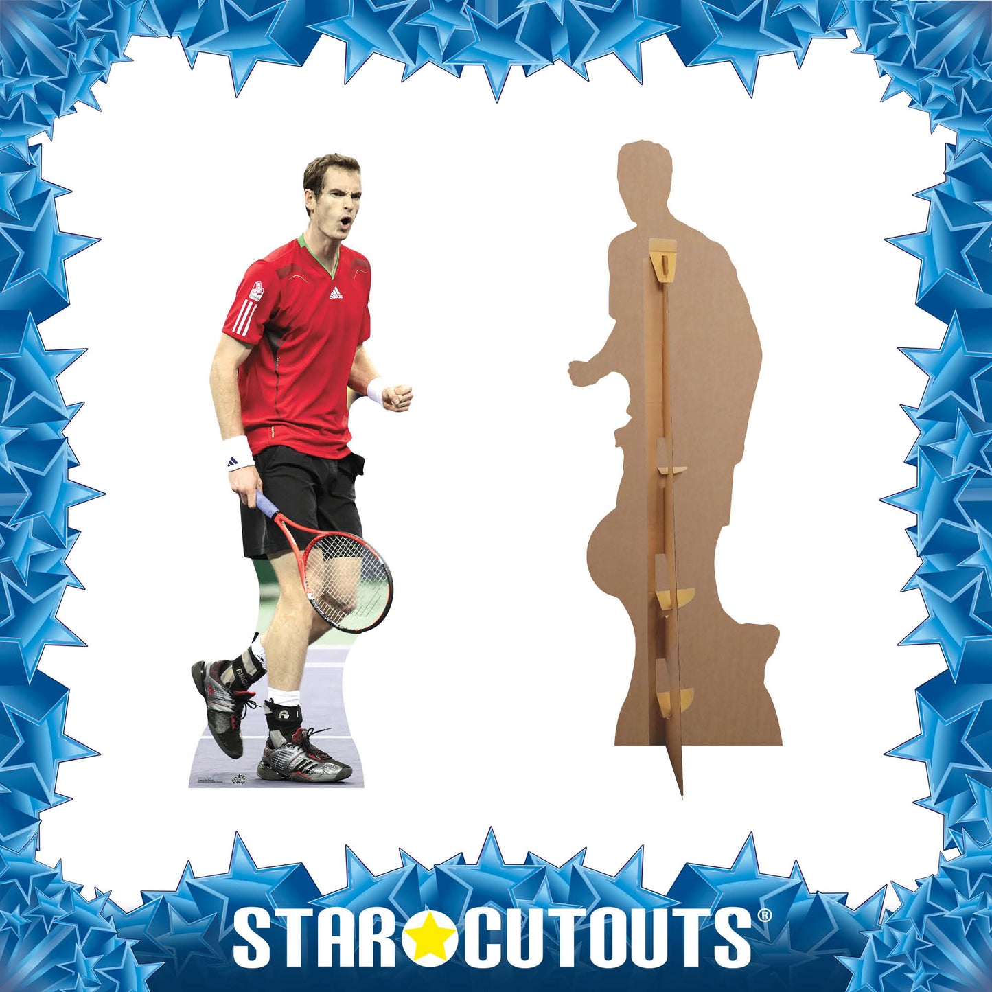 CS446 Andy Murray Height 185cm Lifesize Cardboard Cutout - mycardboardcutout