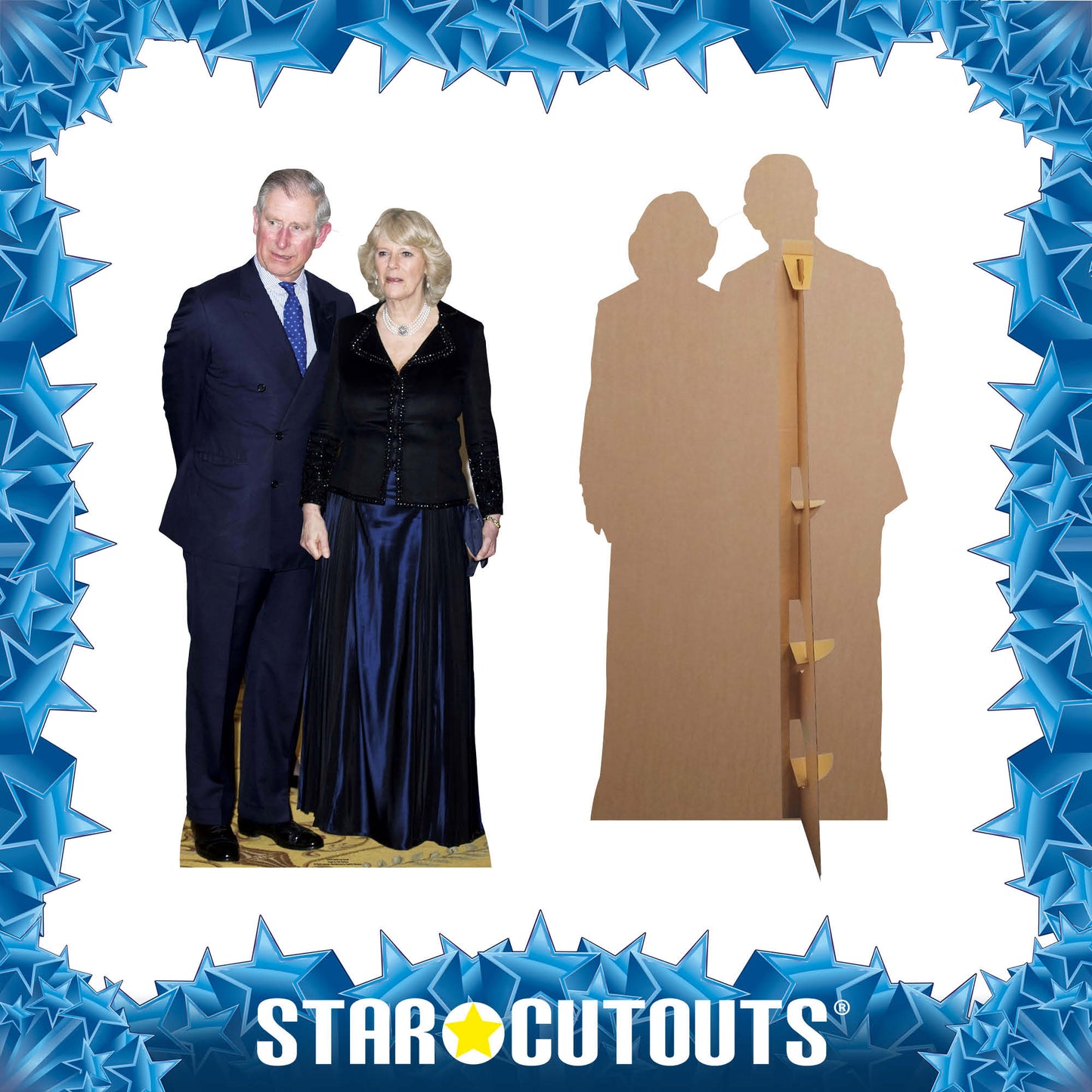King Charles and Camilla The Queen Consort Cardboard Cutout - mycardboardcutout
