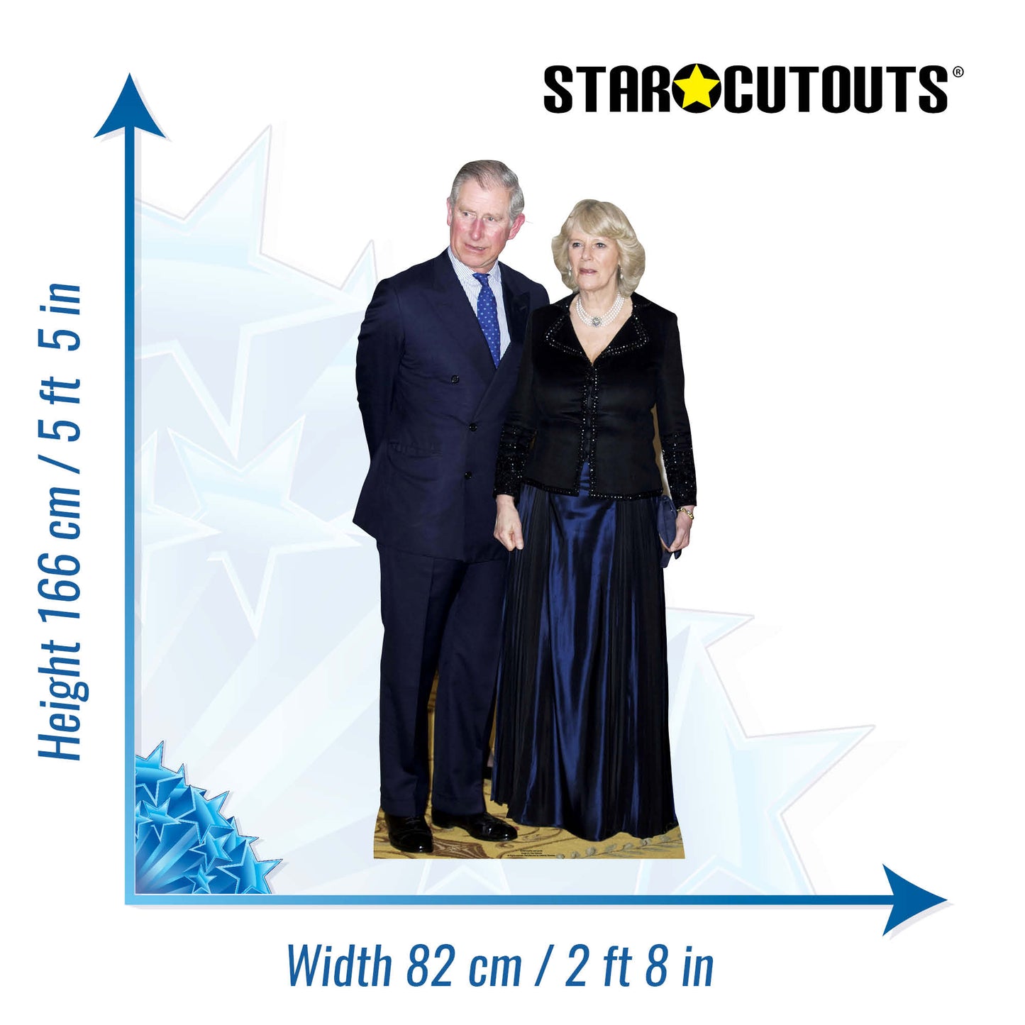 King Charles and Camilla The Queen Consort Cardboard Cutout - mycardboardcutout