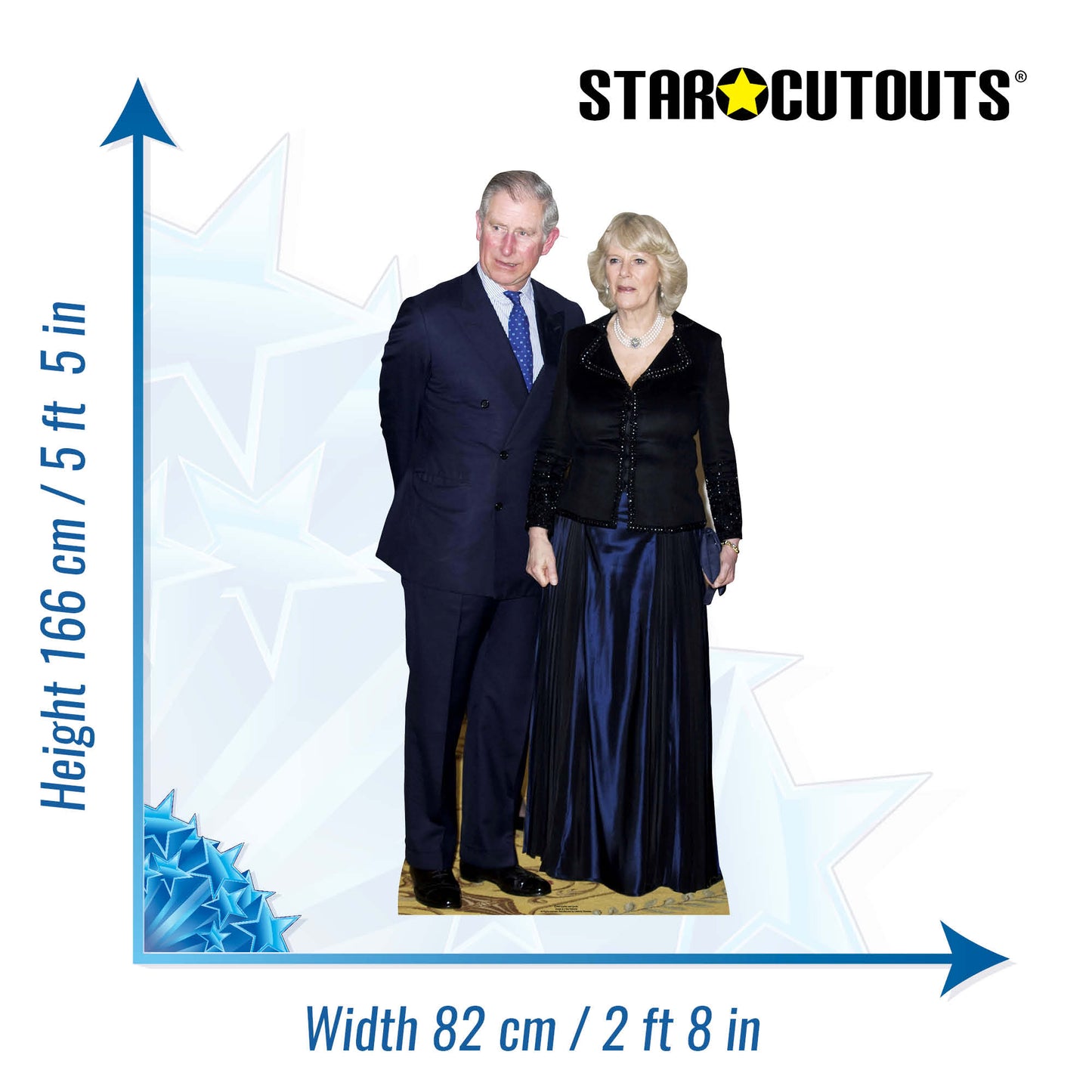 King Charles and Camilla The Queen Consort Cardboard Cutout