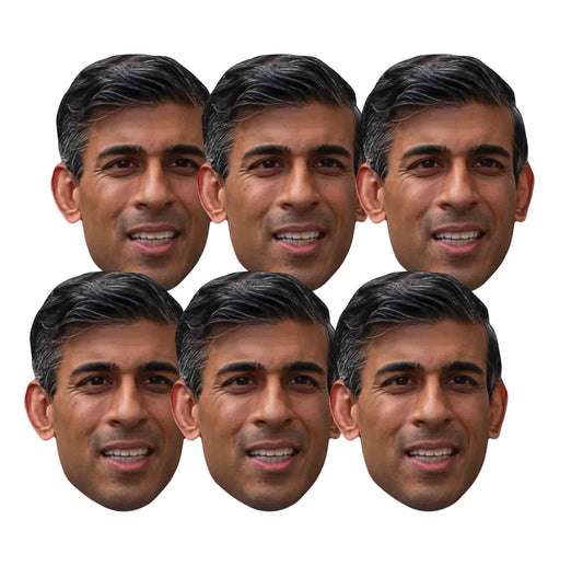 SMP454	Rishi Sunak 6 Pack Masks - mycardboardcutout