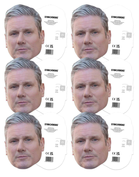 SMP455	Keir Starmer 6 Pack Masks - mycardboardcutout