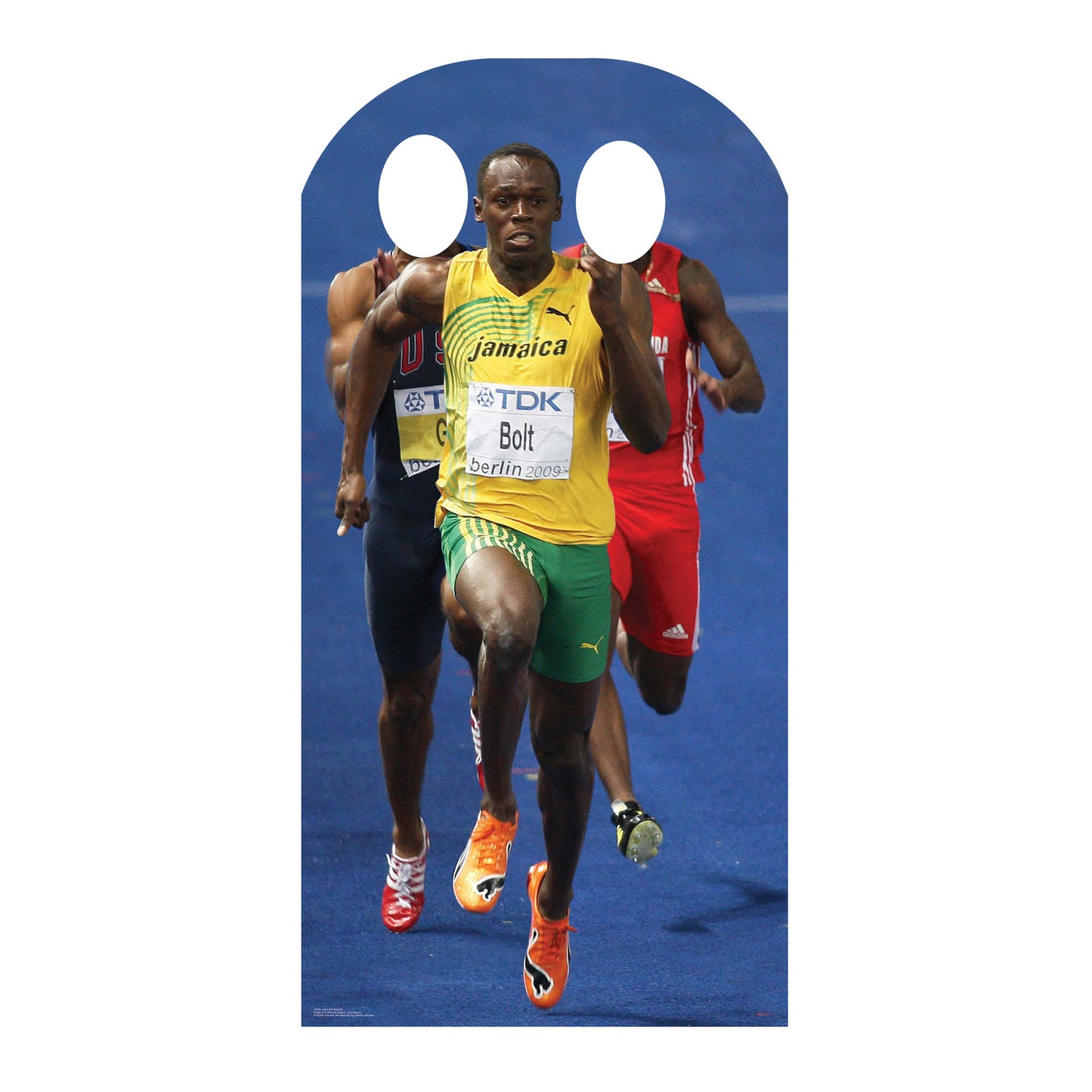 CS458 Bolt Stand-In Height 179cm Lifesize Cardboard Cutout - mycardboardcutout