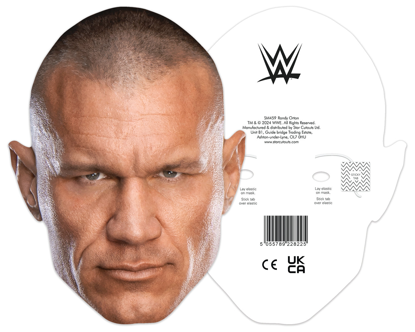 SM459 Randy Orton Mask WWE Single Face Mask - mycardboardcutout